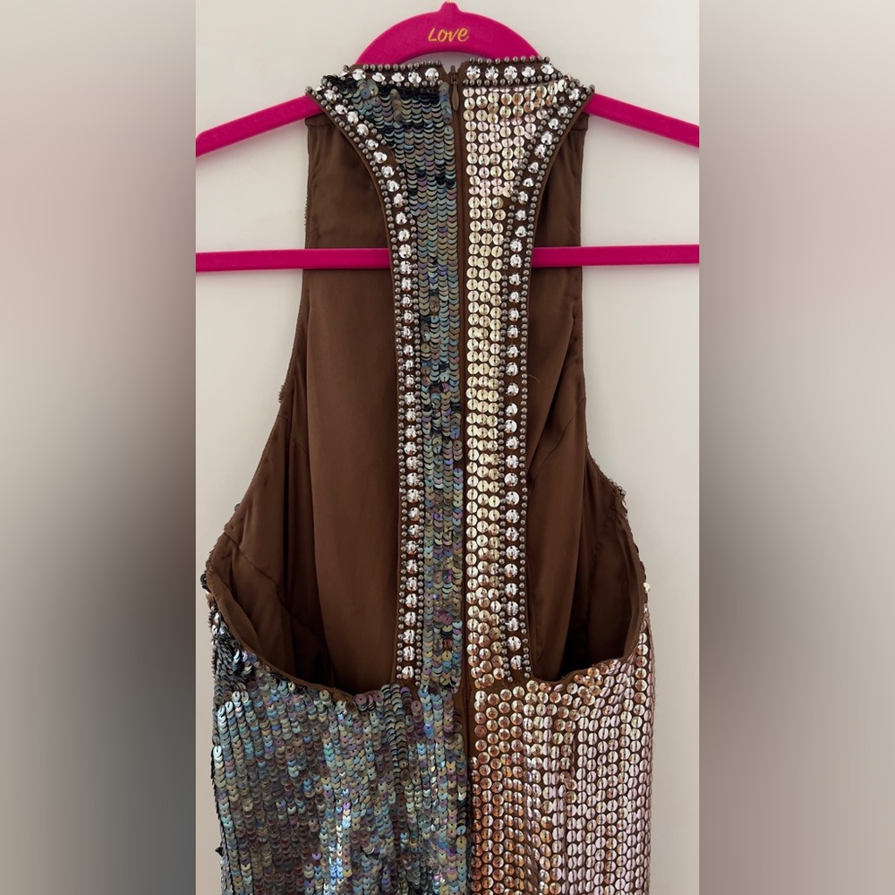 Asos Patchwork Embellished Mini Sequin Dress - image 3